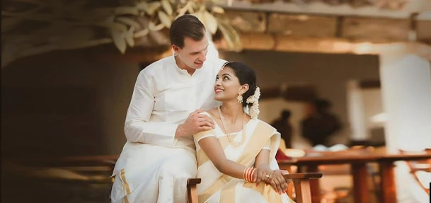 Brides and grooms in Kerala weddings